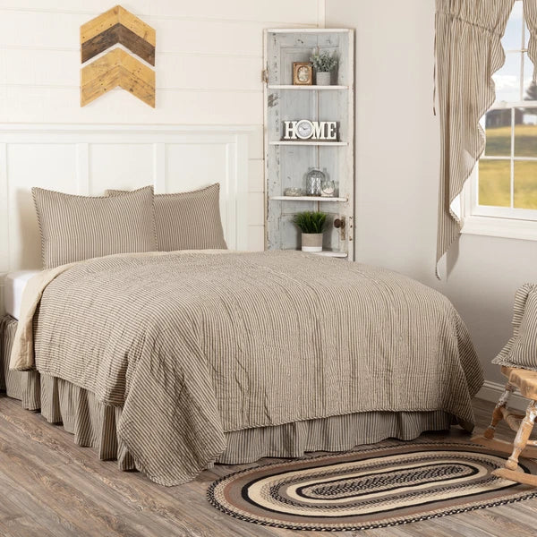 SAWYER MILL CHARCOAL QUILT SET/ACCESSORIES. CHOOSE SIZE/ACCESSORIES. VHC BRANDS